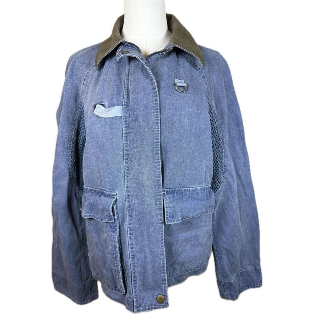 Vintage Braetan Men's Blue Grey 90s Chore Barn Coat Jacket